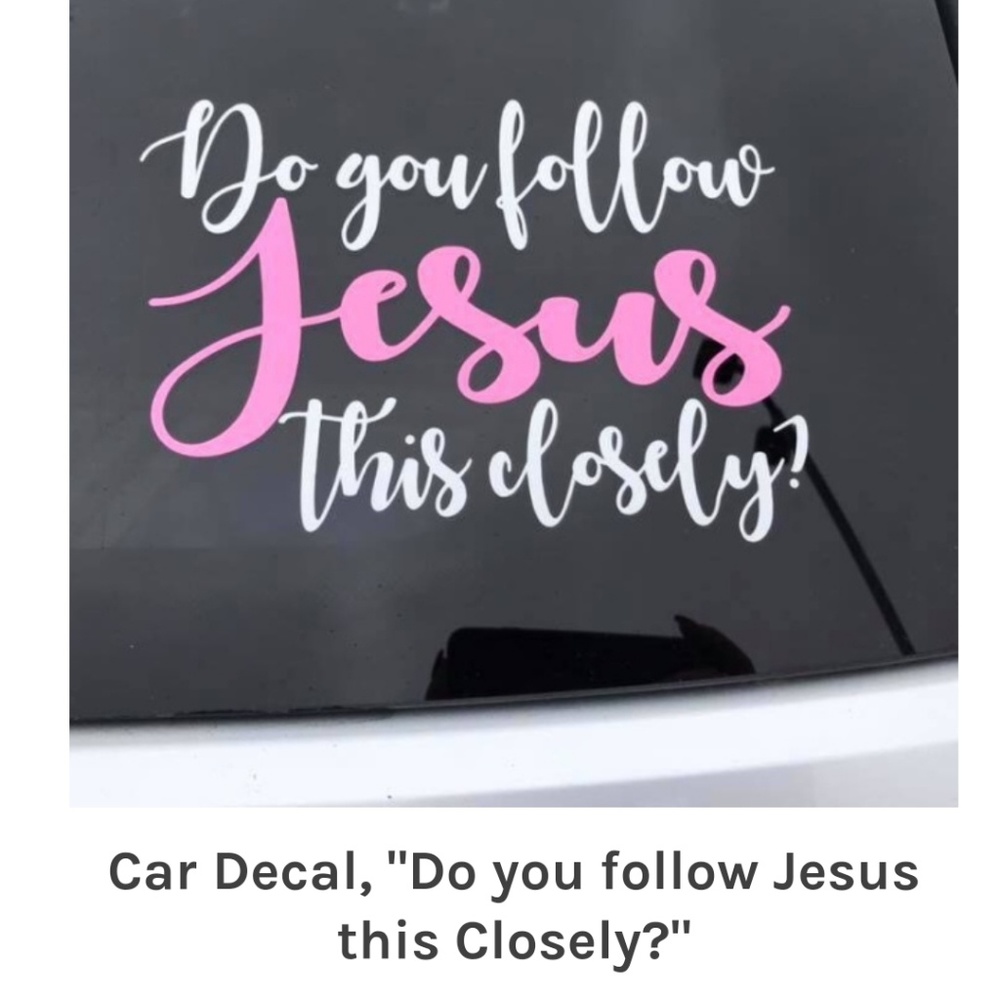 Car decal Jesus